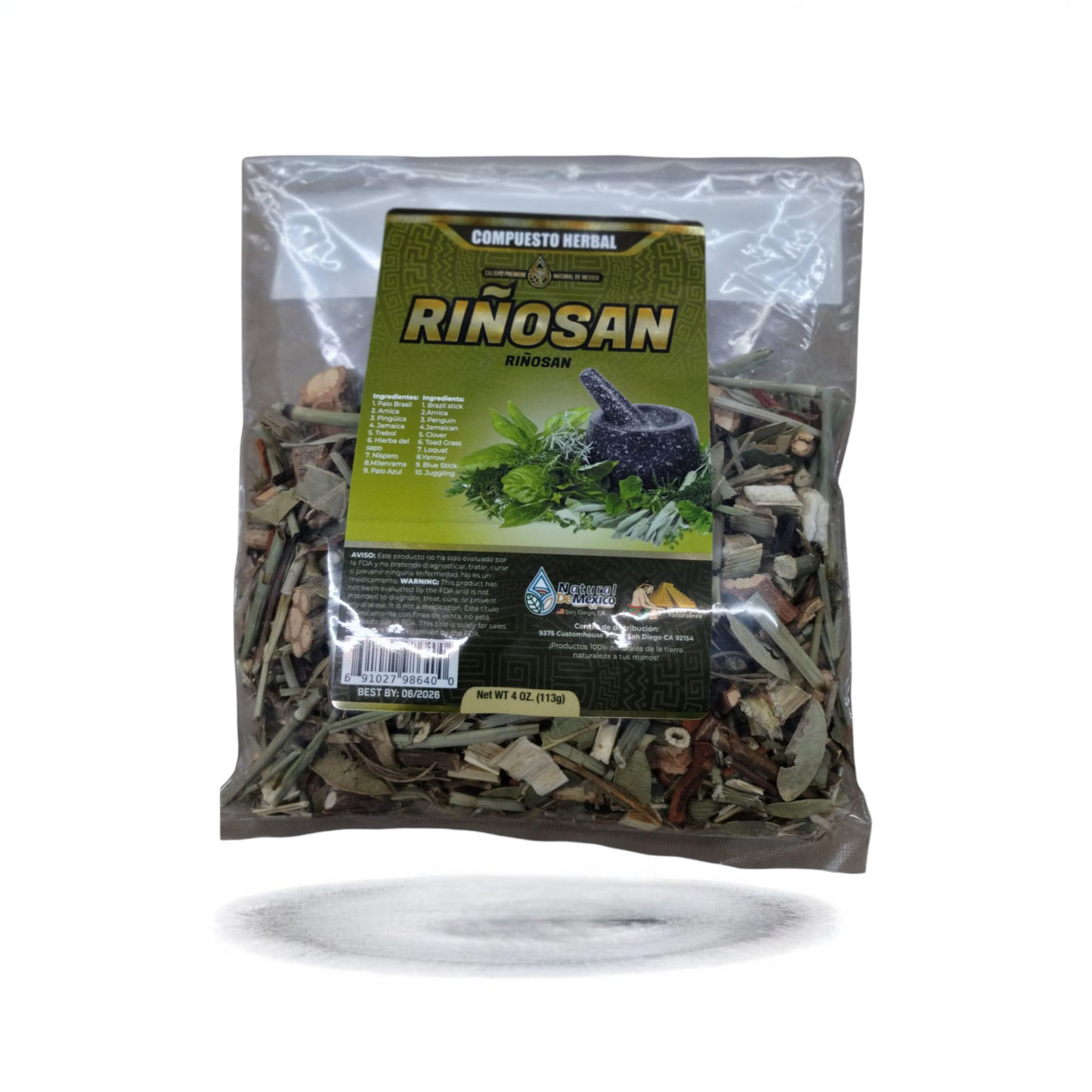 Riñosan - Compuesto Té Herbal 4 Oz Kidneys Support