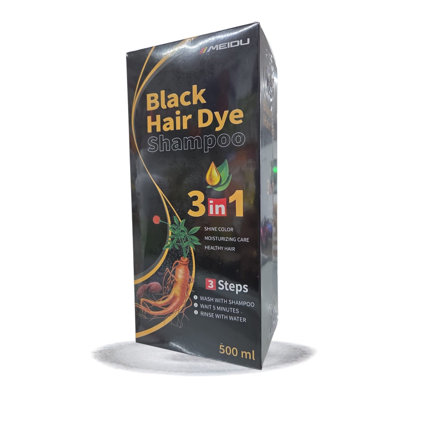 SHAMPOO BLACK HAIR DYE - TINTE - 500 ML