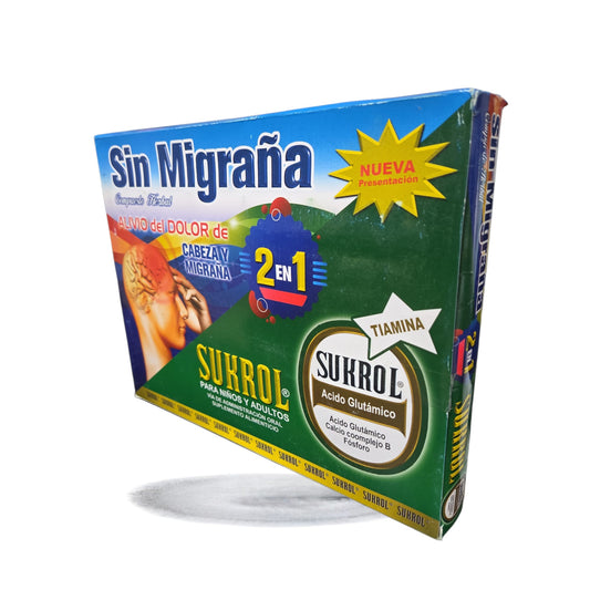 SIN MIGRAÑA 2 EN 1 - BEBIBAS MICROBOTELLAS